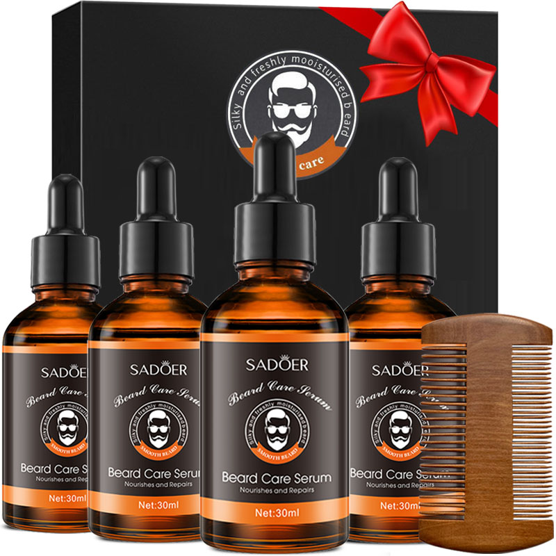 Men'S Grooming And Skin Care - Conjunto de Óleo para Barba Masculino