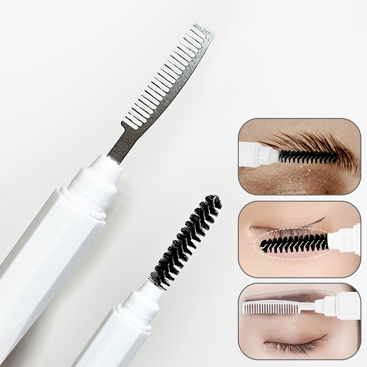 Comb Fine Tooth - Ferramenta Profissional de Maquiagem para Olhos,
