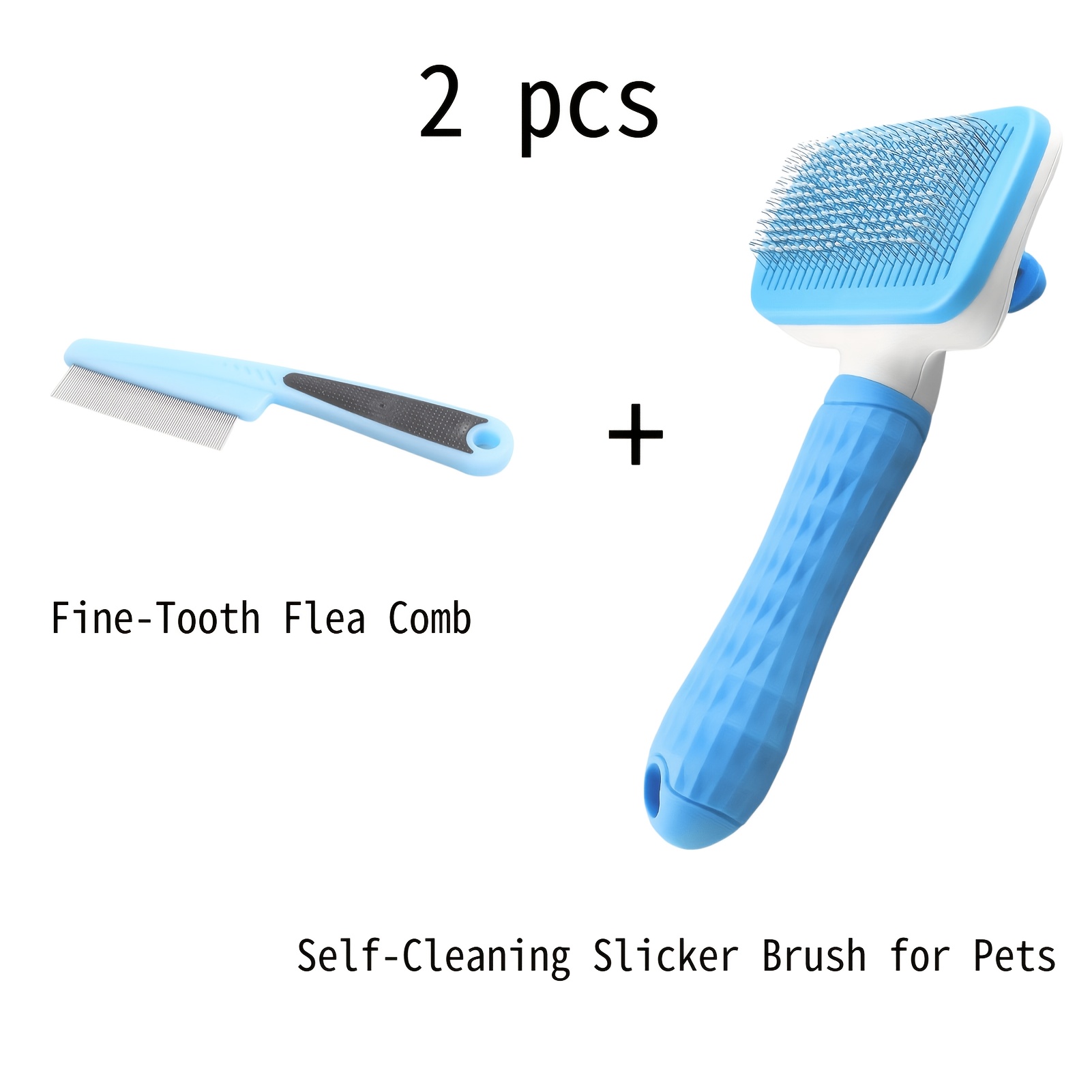 Comb Fine Tooth - Conjunto de 2 Peças para Higiene