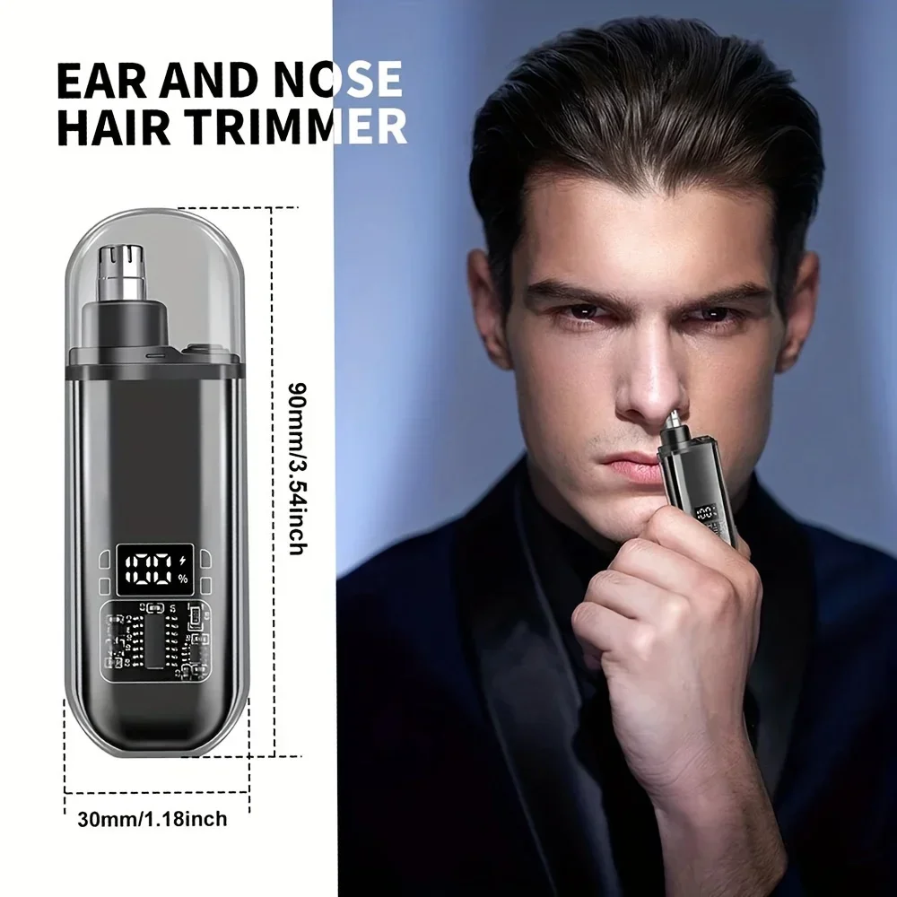 Mens Grooming Kit Bag - Aparador de Pelos do Nariz e
