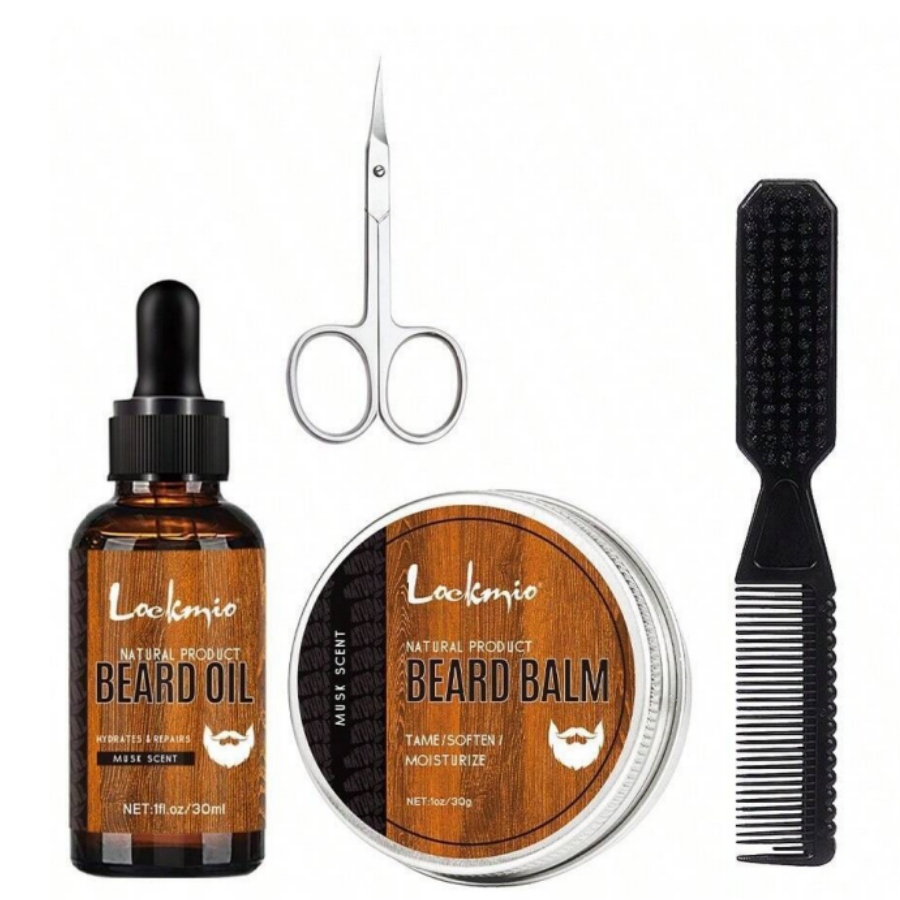 Men'S Grooming Cream - Kit de bálsamo de barba masculino,