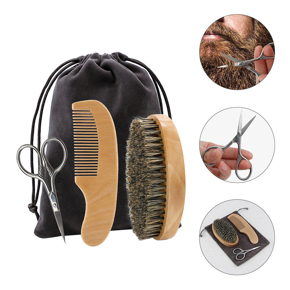 Mens Grooming Kit Bag - Conjunto de Estilização de Barba para