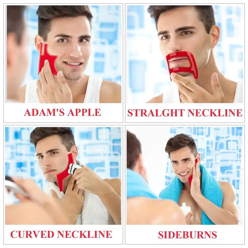 2/4 pçs pentes de barba dos ho - Mens Grooming Tools avaliação e preço