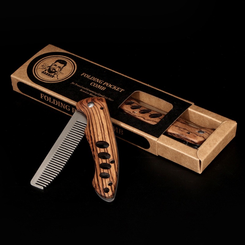 Pente Dobrável de Madeira Maci - Mens Grooming Kit Bag avaliação e preço