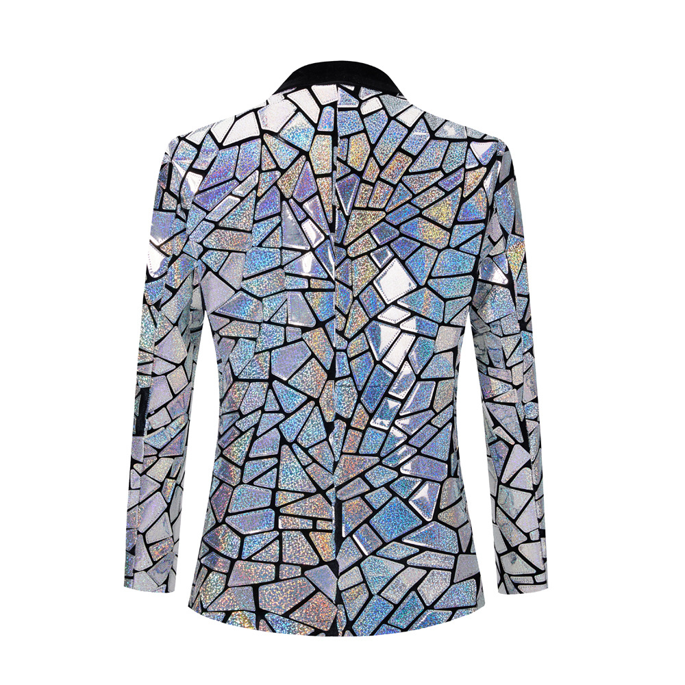 Blazer de lantejoulas a laser  - Men'S Grooming Mirror avaliação e preço