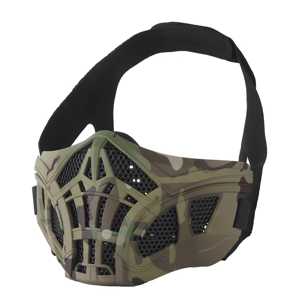 Meia máscara tática airsoft, d - Face Wash Mens avaliação e preço