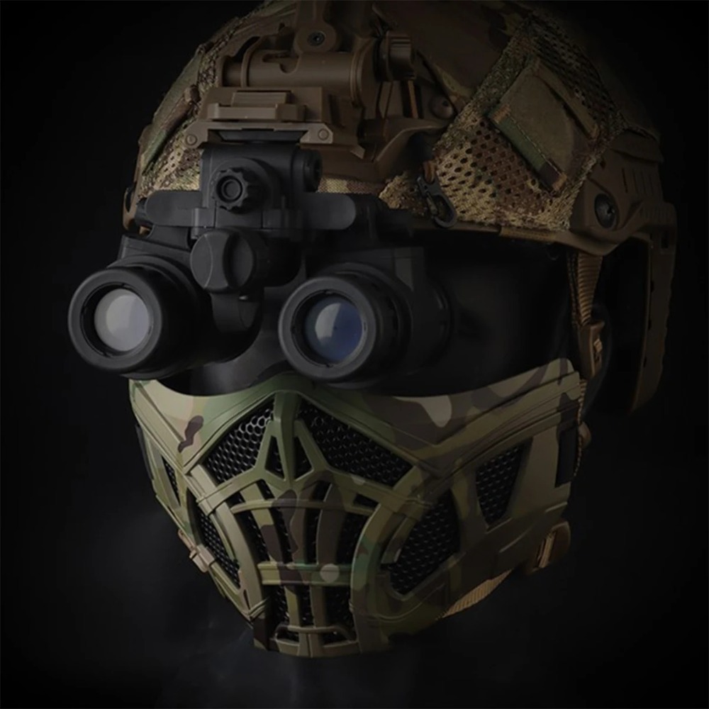 Meia máscara tática airsoft, d - Face Wash Mens avaliação e preço
