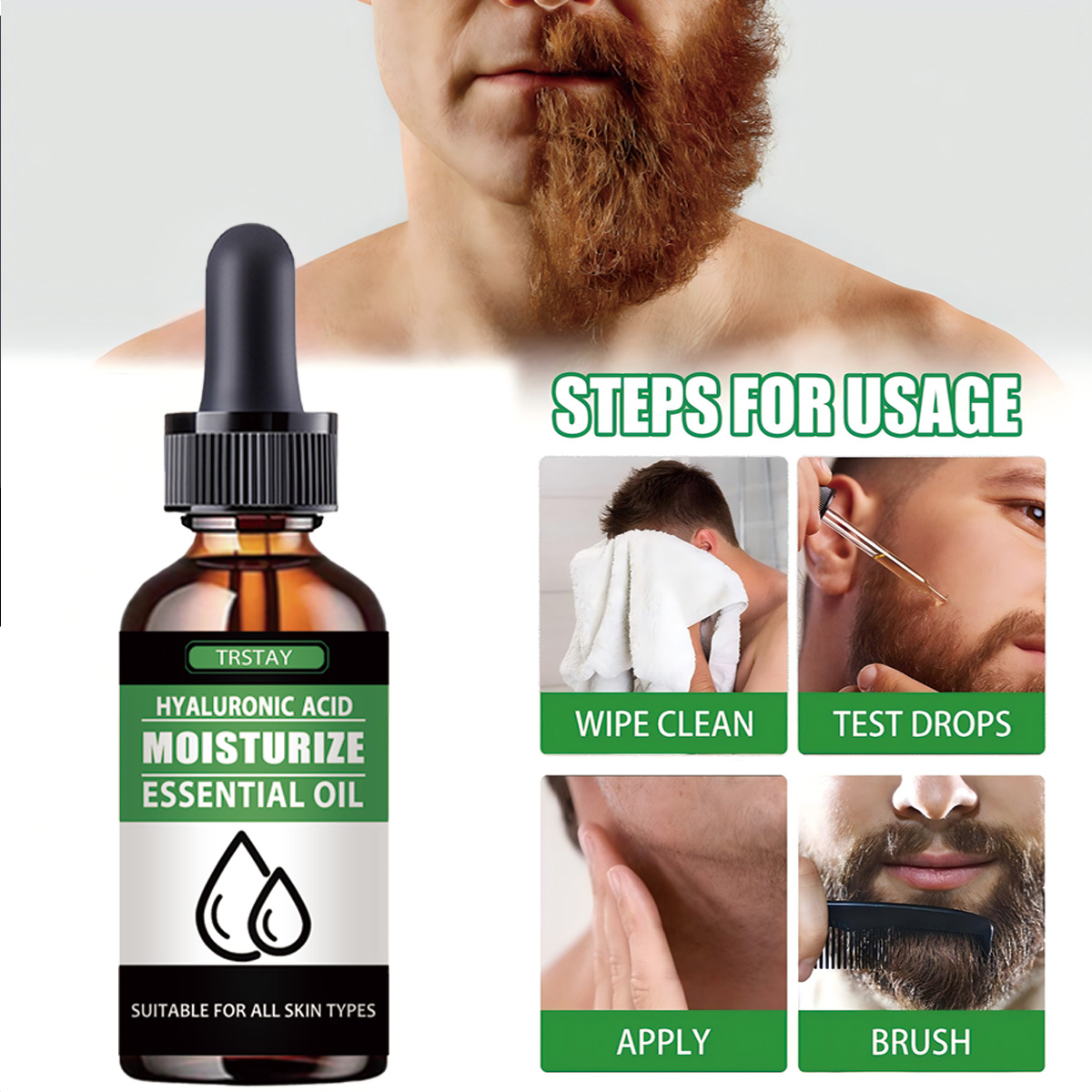 100% natural acelerar o cabelo - Men'S Grooming And Skin Care avaliação e preço