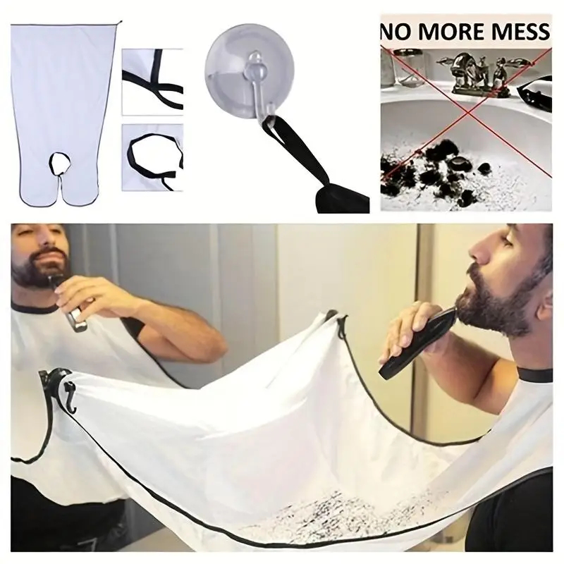 Avental de Barba com Coletor d - Men'S Grooming Mirror avaliação e preço
